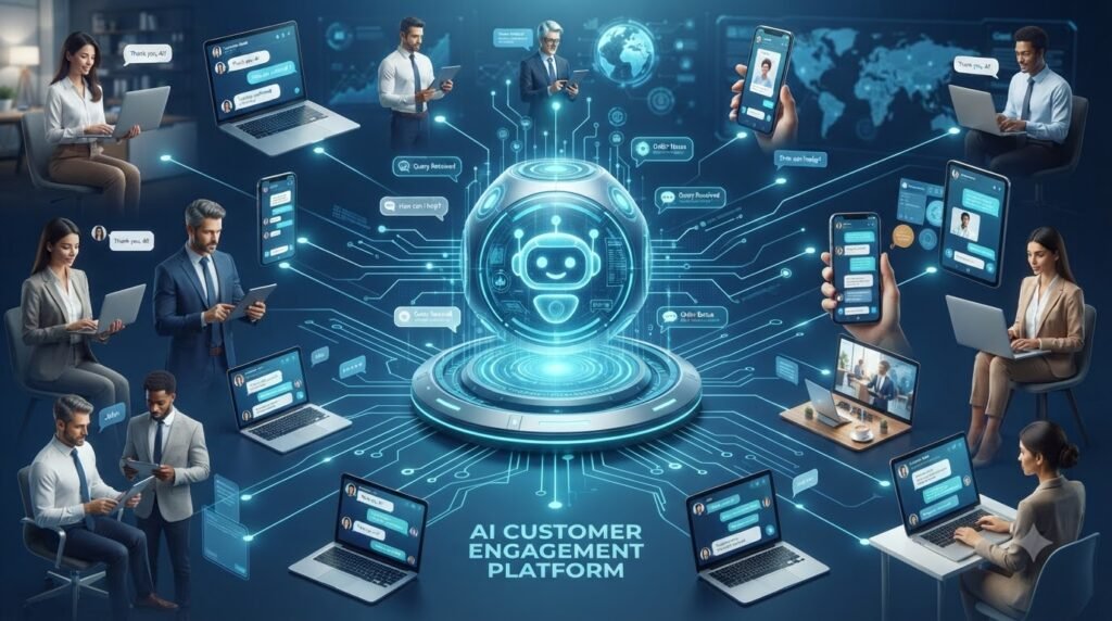 AI  chatbots customer engagement platform